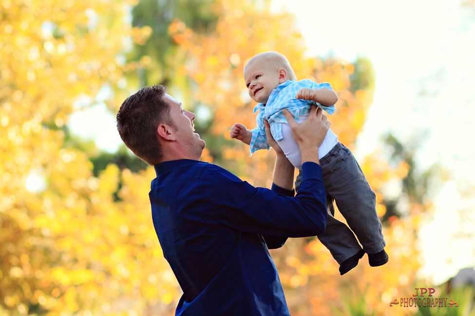 father and son portrait photo