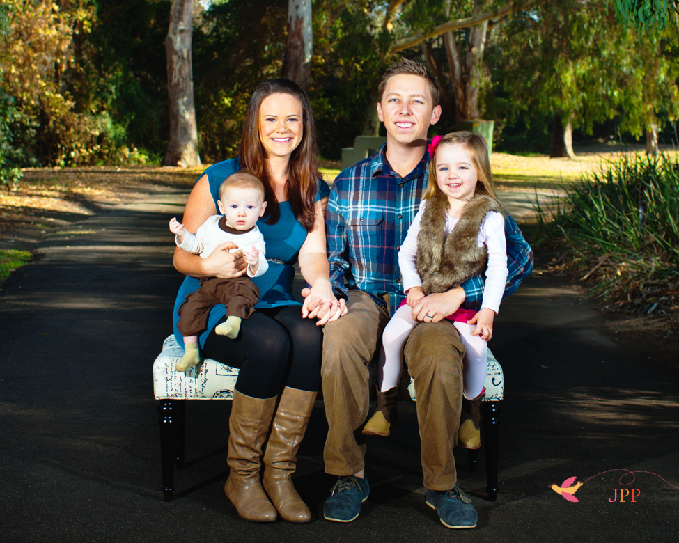 Holiday Family photo at Huntington Beach Central Park